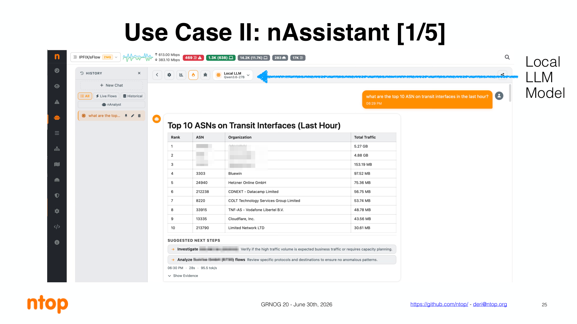 nAssistant respondendo com um modelo de LLM rodando localmente